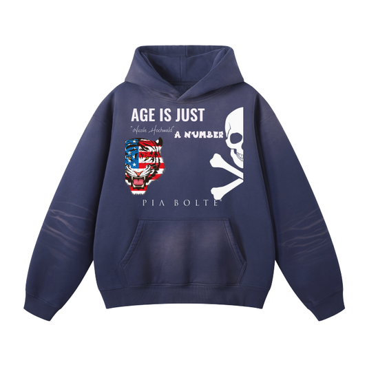 Nicole Hochwald Hoodie Fleece dark blue Skull