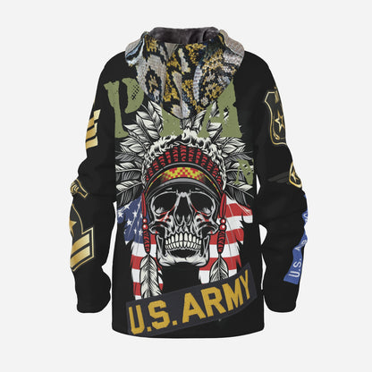 Hoodie Jacket black Skull Indianer ᴸᴵᴹᴵᵀᴱᴰ