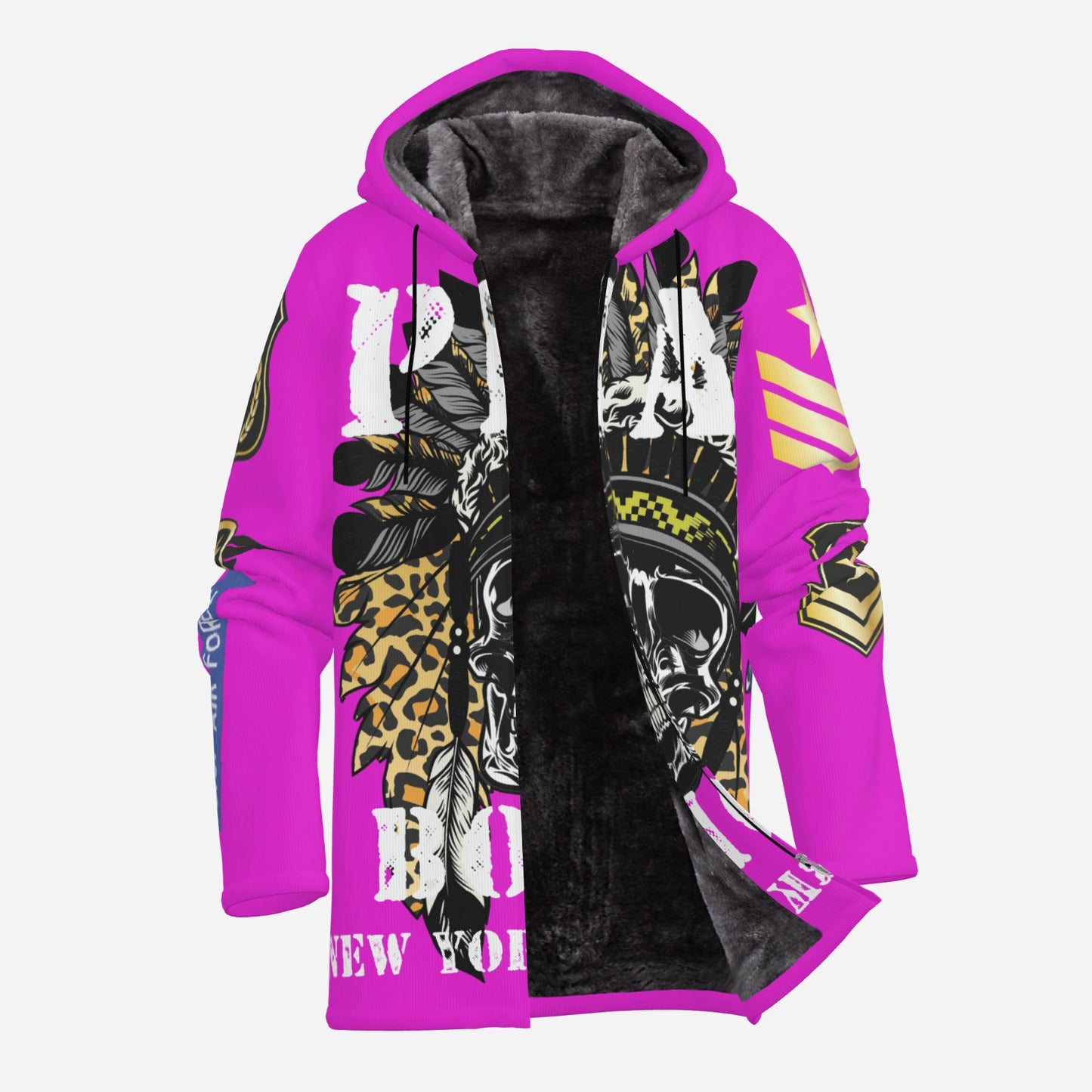 Hoodie Jacket purple Skull Indianer ᴸᴵᴹᴵᵀᴱᴰ