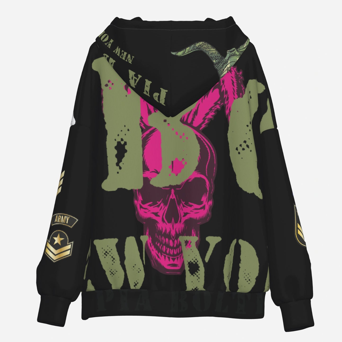 Hoodie black Skull Indianer U.S. Army ᴸᴵᴹᴵᵀᴱᴰ