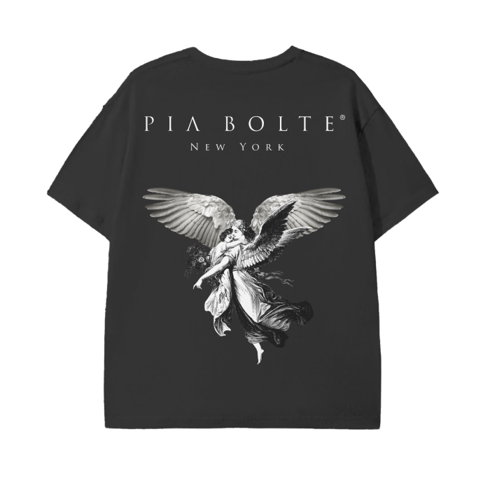 T-Shirt Angel black (grey angel)